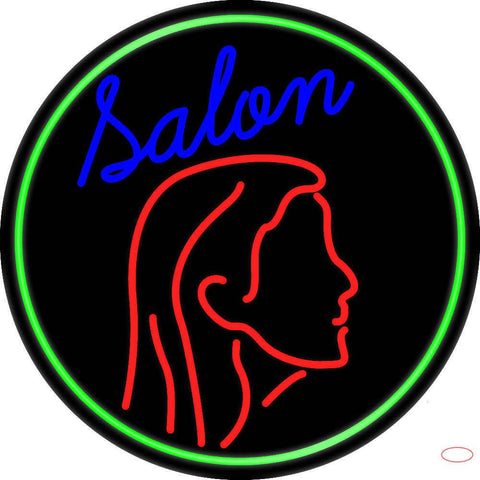 Salon Logo Real Neon Glass Tube Neon Sign 