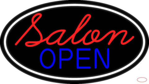 Salon Open Real Neon Glass Tube Neon Sign 