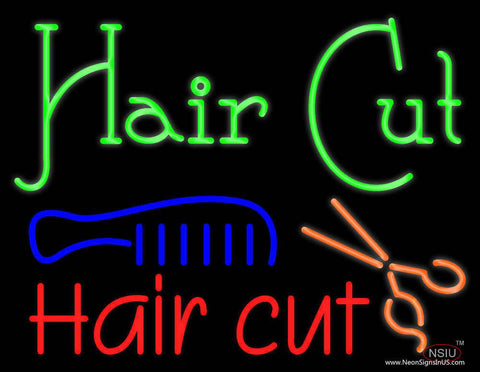 Hair Cut Real Neon Glass Tube Neon Sign 