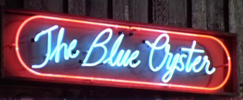 The Blue Oyster neon sign