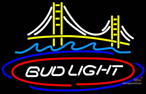 Bud Light San Francisco Bridge Neon Beer Sign 