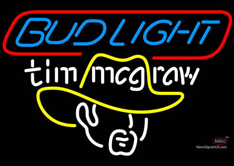 Bud Light Tim Mcgraw Neon Beer Sign 