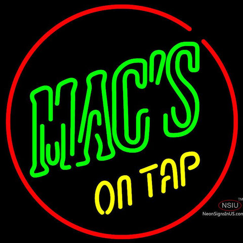 Macs On Tap Neon Beer Sign x