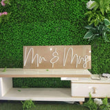 mr&mrs neon sign for wedding homemade art neon sign