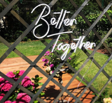 better together neon sign for wedding homemade art neon sign